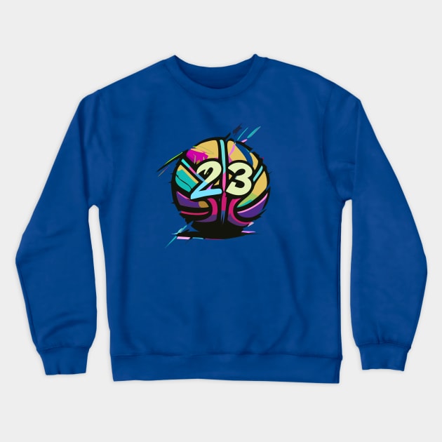 23 ball - v2 Crewneck Sweatshirt by MplusC